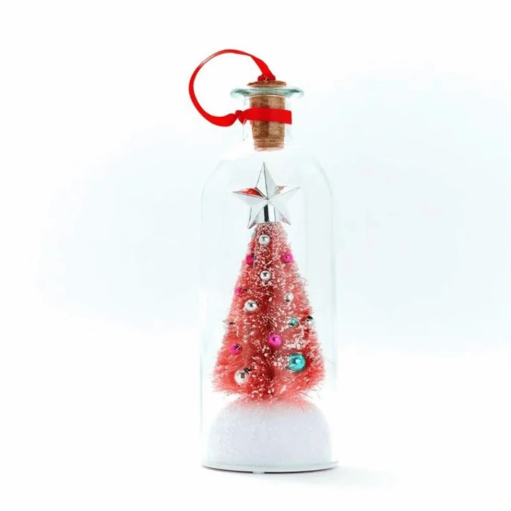 Capture the Magic of Christmas with Our Recordable Message Bottle Ornament - A Heartfelt Keepsake for the Holidays