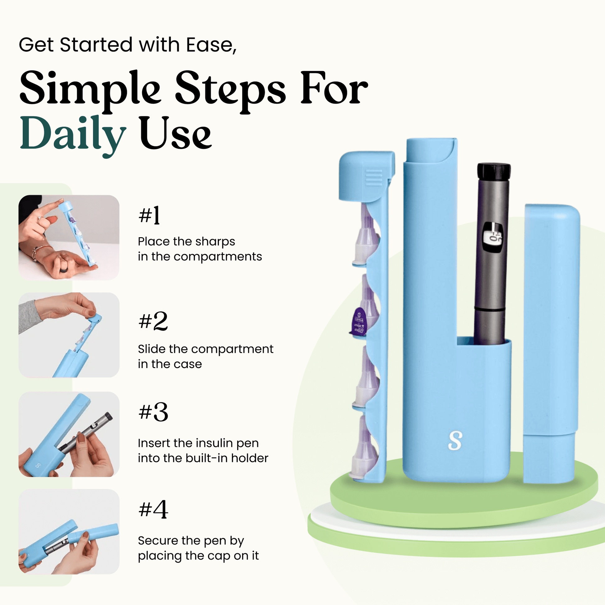 Dailyease Insulin Pen Case - Stylish Protection and Smart Organization for Your Diabetes Management