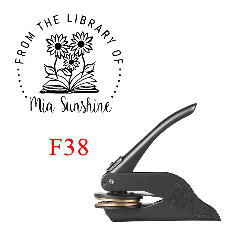 Embosser Stamp LOGO Customized Wedding Library Book Private Seals Customization Envelope Party Invitation Embossing Stamps DIY