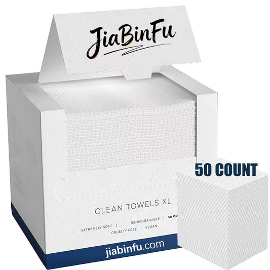 Clean Skin Club Clean Towels XL™, Biobased Face Towel, Disposable Face Towelette, Makeup Remover Dry Wipes, Ultra Soft,1 Pack