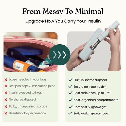 Dailyease Insulin Pen Case - Stylish Protection and Smart Organization for Your Diabetes Management