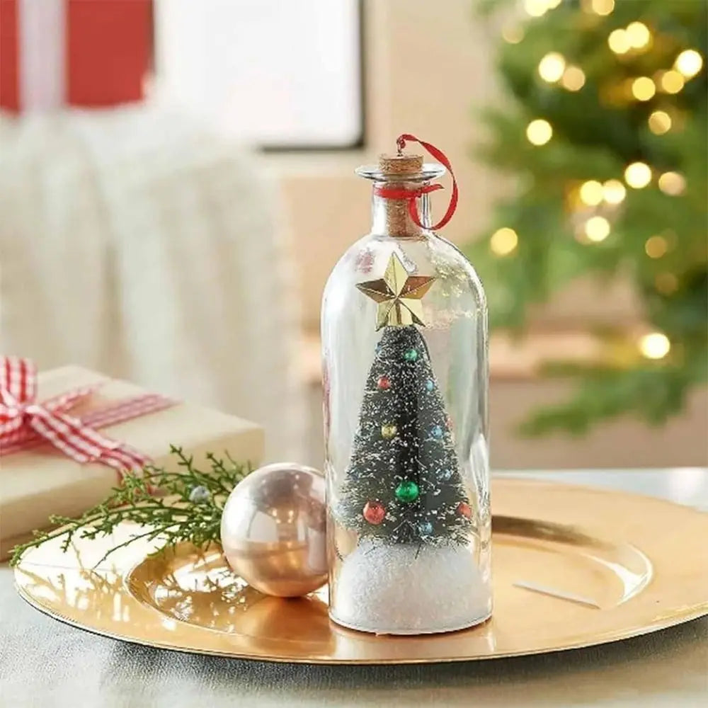 Capture the Magic of Christmas with Our Recordable Message Bottle Ornament - A Heartfelt Keepsake for the Holidays