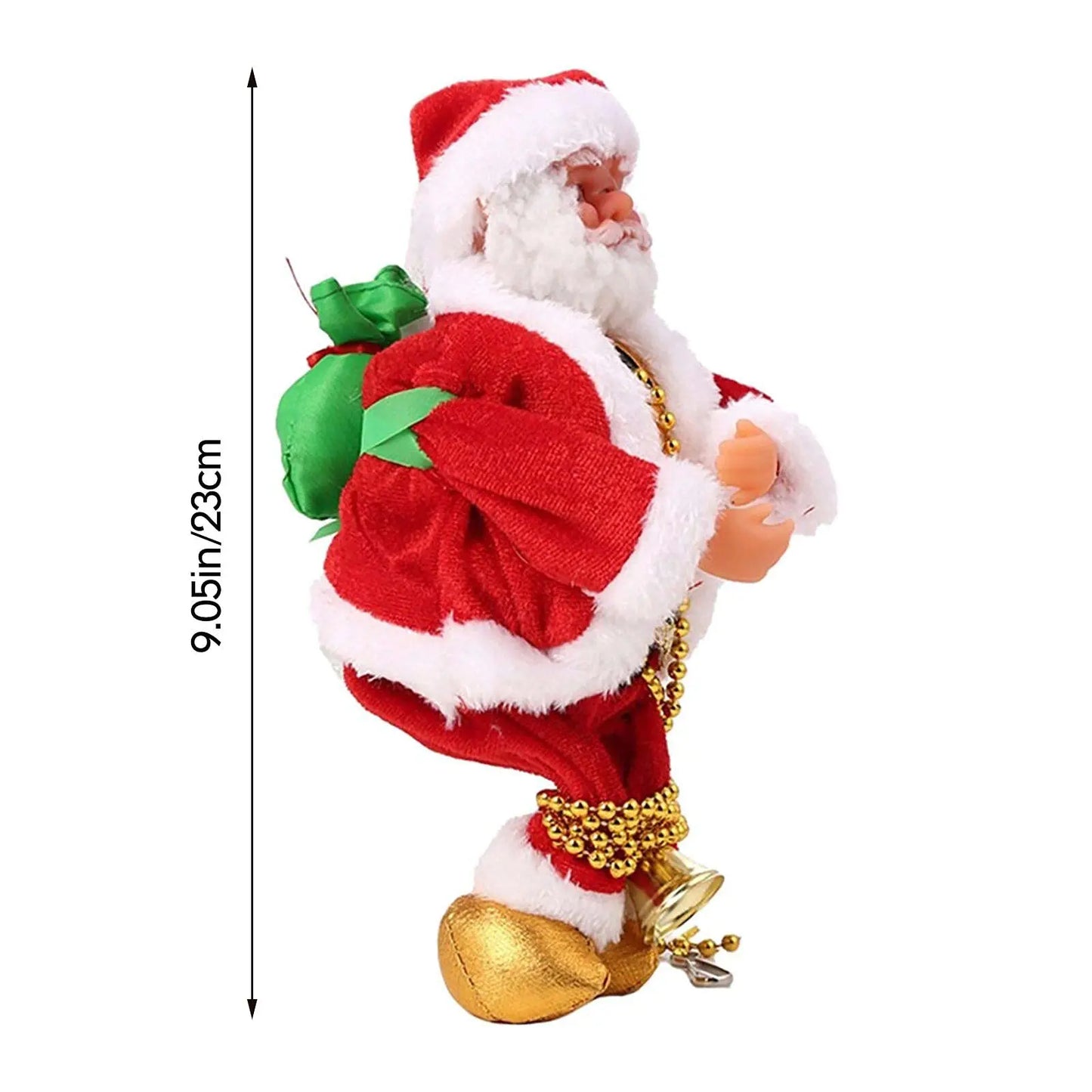Delightful Battery Operated Climbing Santa Claus - Musical Christmas Tree Ornament for Festive Cheer