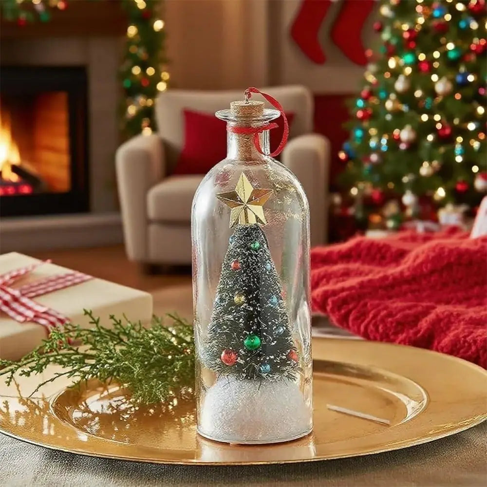 Capture the Magic of Christmas with Our Recordable Message Bottle Ornament - A Heartfelt Keepsake for the Holidays