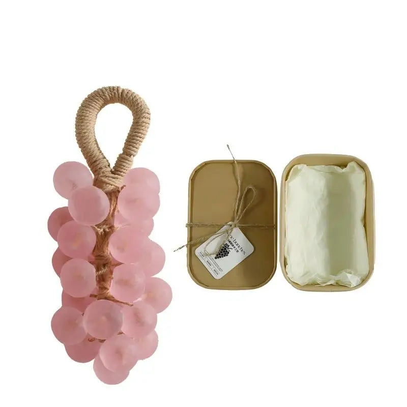 Indulge in Luxury with Our Handmade Pearl Grape Bunches Soap - Hydrating Gift Box for Bathing and Nourishing Your Skin