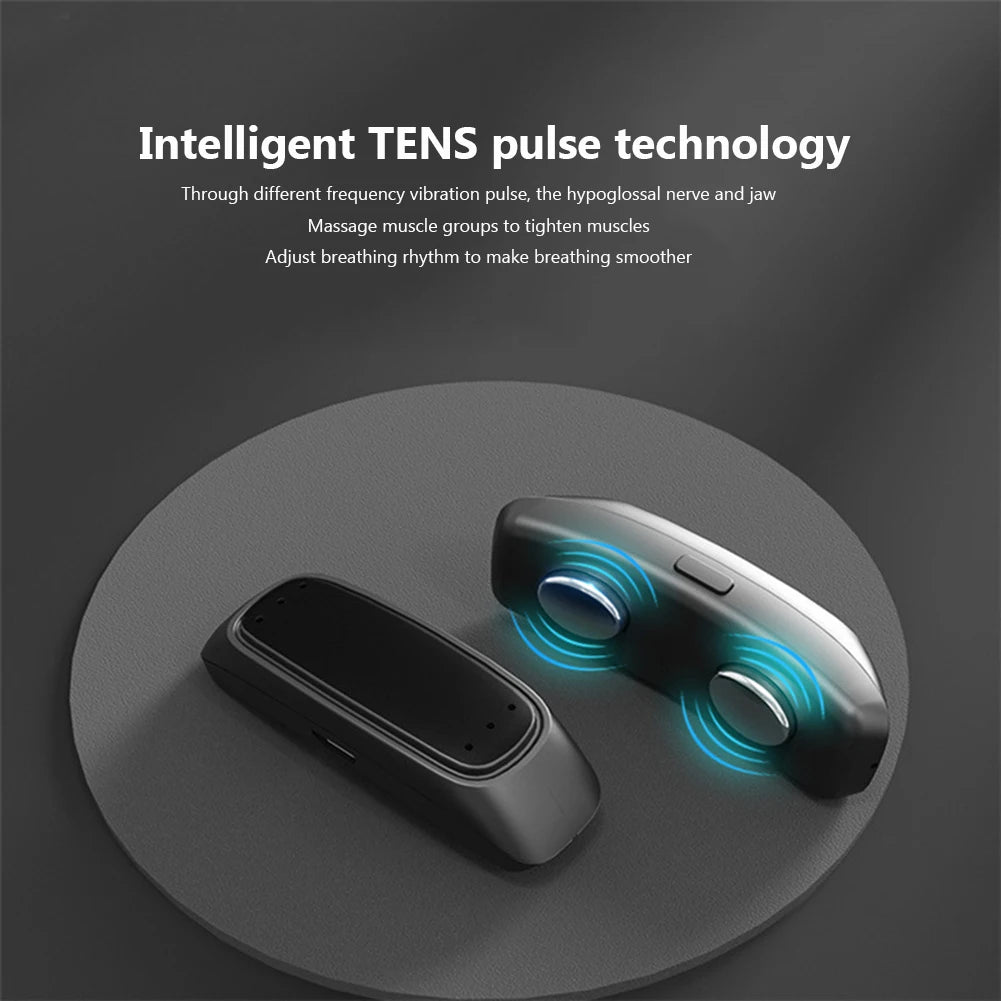 Revolutionary Electronic Anti-Snoring Device - USB Pulse Throat Smart Snoring Stopper for Peaceful Sleep