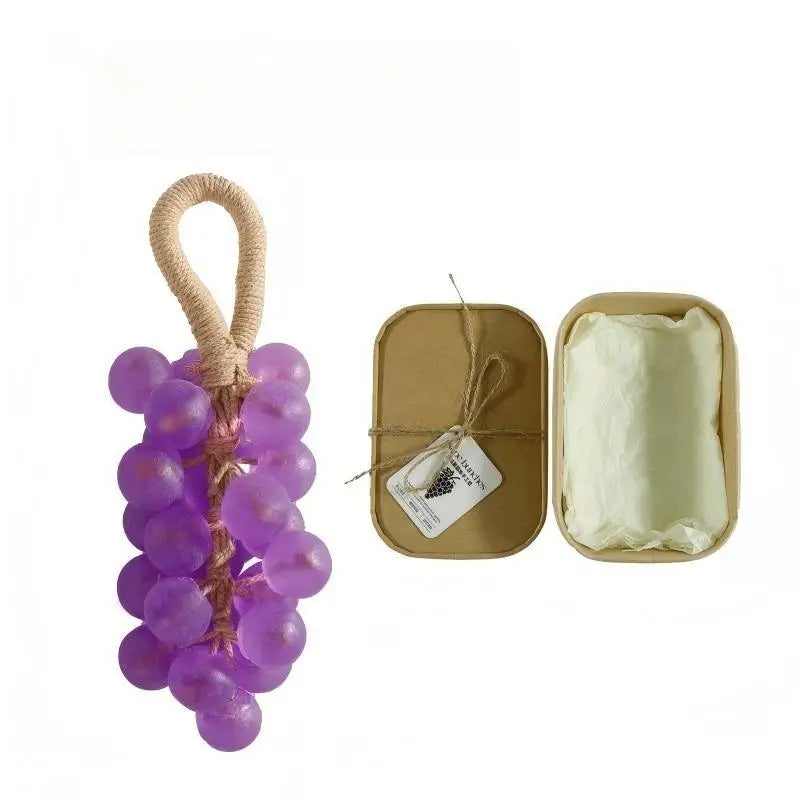 Indulge in Luxury with Our Handmade Pearl Grape Bunches Soap - Hydrating Gift Box for Bathing and Nourishing Your Skin