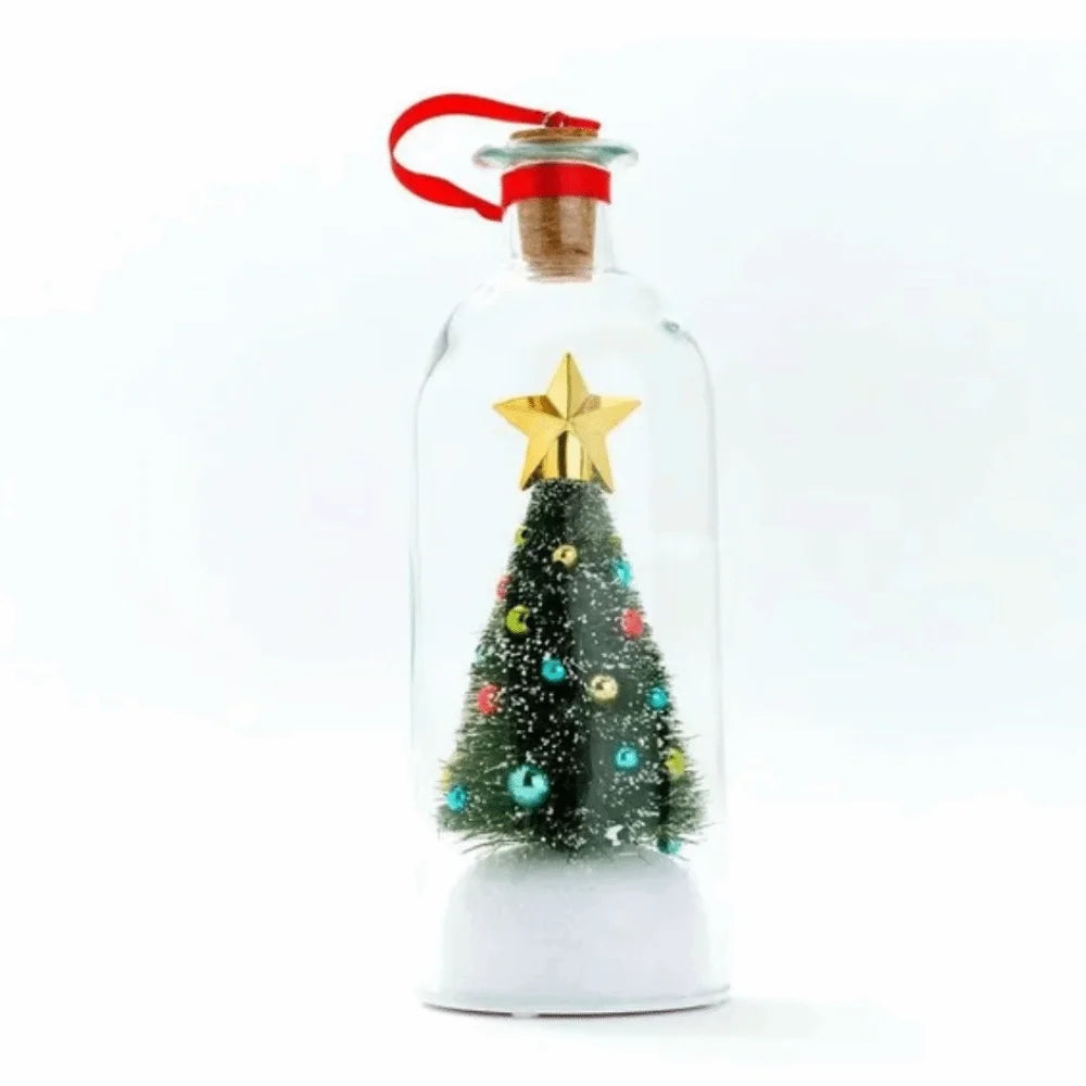Capture the Magic of Christmas with Our Recordable Message Bottle Ornament - A Heartfelt Keepsake for the Holidays