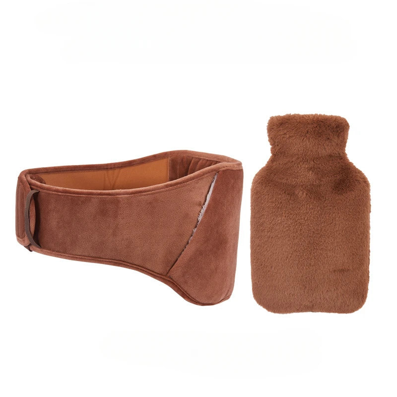 Cozy Comfort: 3-Piece PVC Water-Filled Hot Water Bottle and Waist Belt Warmer Set