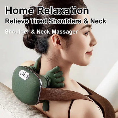 Revitalize Your Neck and Shoulders with the Electric Shiatsu Neck Massager – Deep Tissue Kneading for Ultimate Relaxation