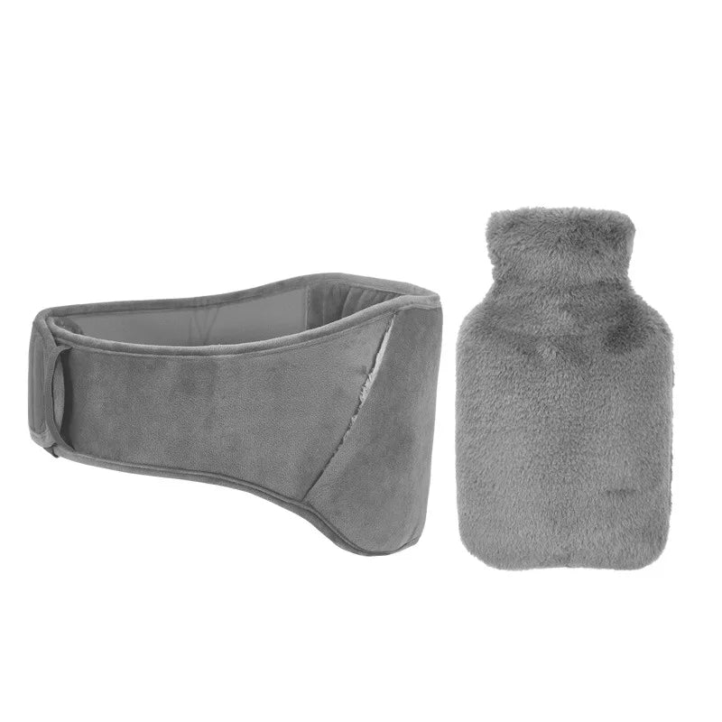 Cozy Comfort: 3-Piece PVC Water-Filled Hot Water Bottle and Waist Belt Warmer Set