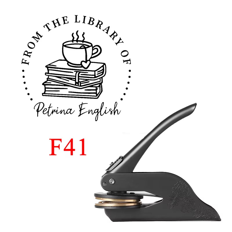 Embosser Stamp LOGO Customized Wedding Library Book Private Seals Customization Envelope Party Invitation Embossing Stamps DIY