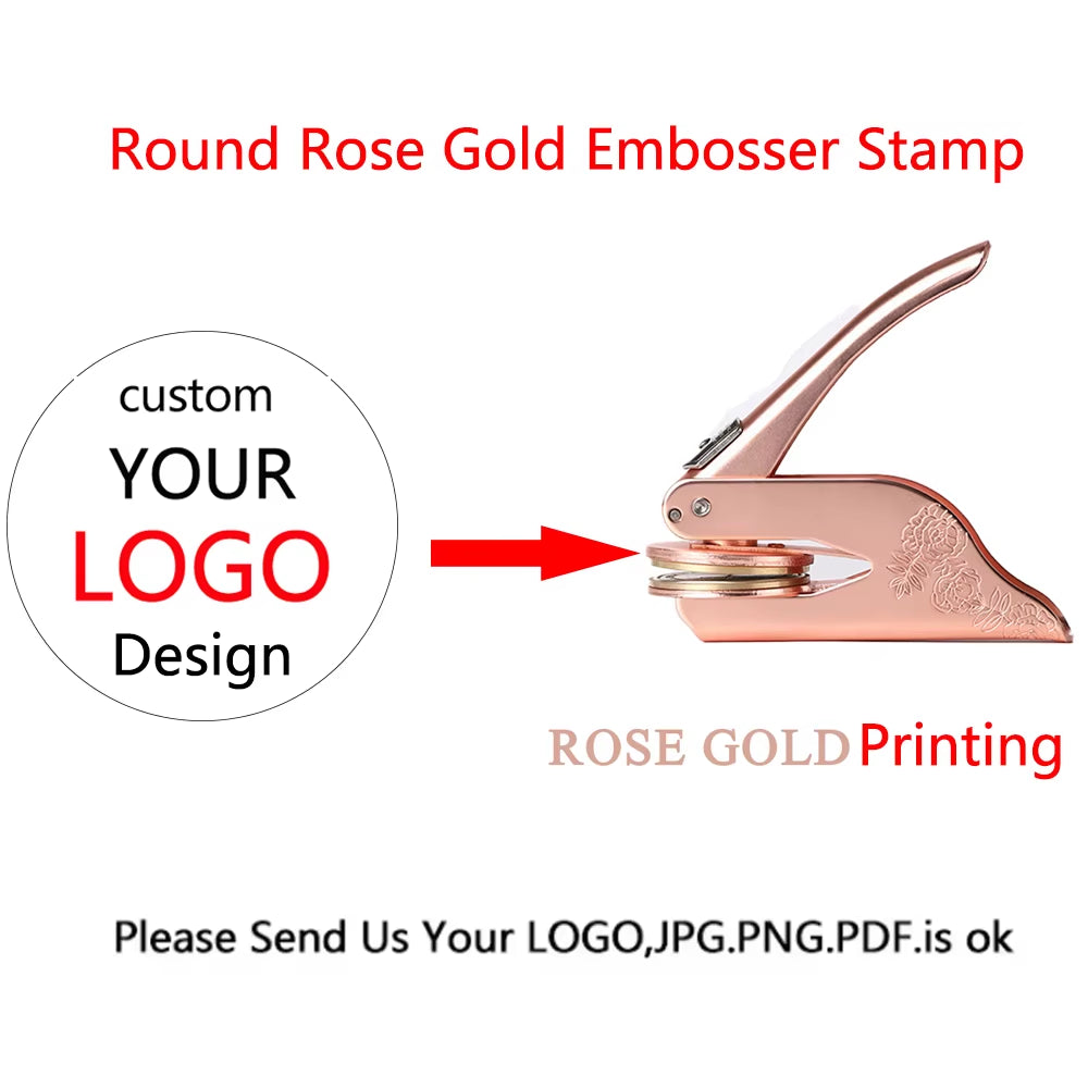 Embosser Stamp LOGO Customized Wedding Library Book Private Seals Customization Envelope Party Invitation Embossing Stamps DIY